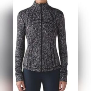 Lululemon Define Jacket Luon Suited Jacquard Black and White Size 8